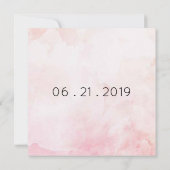 ユニーク回転木馬テーマ結婚式招待状 (裏面)