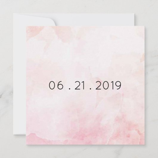 ユニーク回転木馬テーマ結婚式招待状 (裏面)