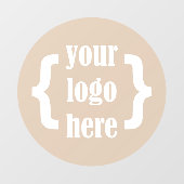 ユニーク図形の会社のロゴの表示 ウィンドウサイン (シート)