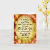 ユニーク図解入りの、写真付きのお話感動的 カード (黄色い花)