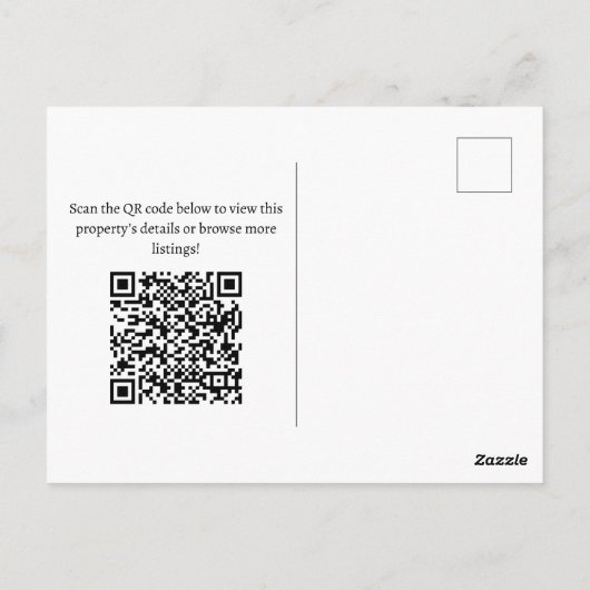 ユニーク実在エステートオープンハウスサンキュー ポストカード (裏面)