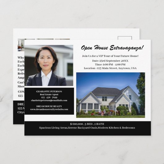 ユニーク実在エステートオープンハウスプロモーション ポストカード (正面/裏面)