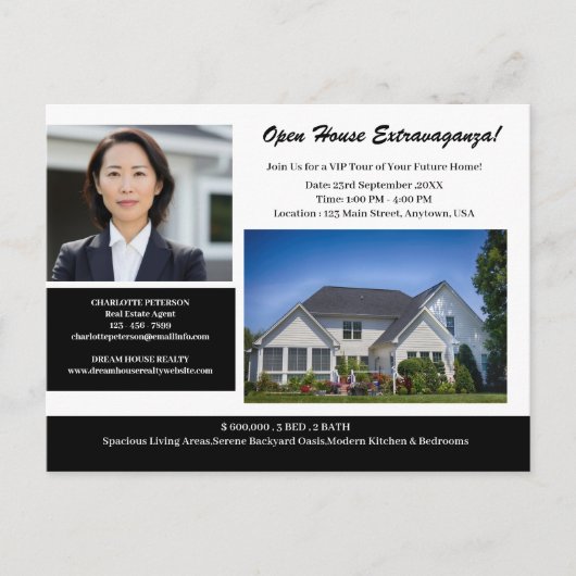 ユニーク実在エステートオープンハウスプロモーション ポストカード (正面)
