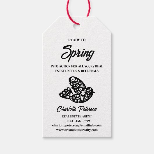 ユニーク実在ポップ・アートのEstate By ギフトタグ (正面)