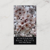 ユニーク実在Estate Agent Brokerさくらんぼ 名刺 (正面)