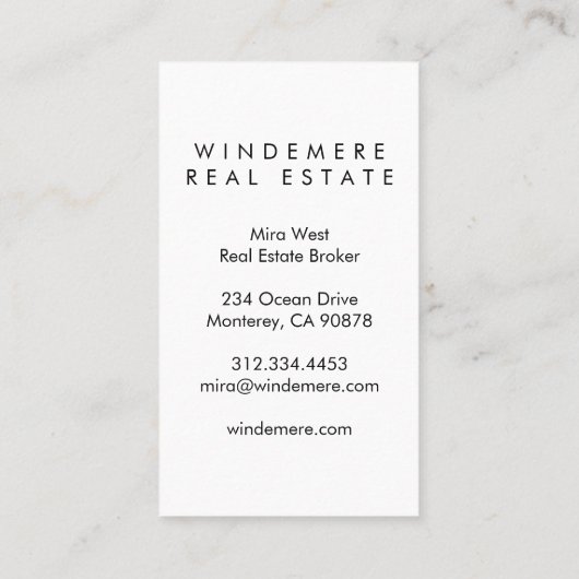 ユニーク実在Estate Agent Brokerさくらんぼ 名刺 (裏面)