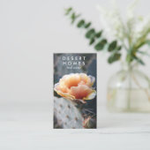 ユニーク実在Estate Cactus Flower Desert写真 名刺 (スタンド正面)