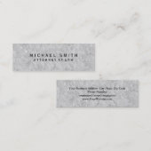 ユニーク弁護士グレーウォールデザイン スキニー名刺 (正面/裏面)