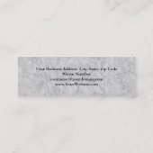 ユニーク弁護士グレーウォールデザイン スキニー名刺 (裏面)