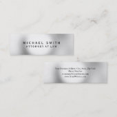 ユニーク弁護士グレーライト スキニー名刺 (正面/裏面)