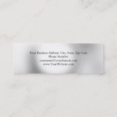 ユニーク弁護士グレーライト スキニー名刺 (裏面)