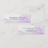 ユニーク弁護士波パターン抽象芸術 スキニー名刺 (正面/裏面)