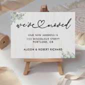 ユニーク引っ越しましたの新しいアドレスの移動のお知らせ ポストカード