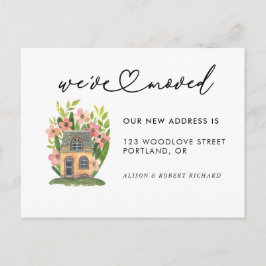 ユニーク引っ越しましたの新しいアドレスの移動のお知らせ ポストカード