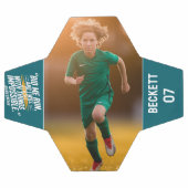 ユニーク引用文やる気を起こさせるモダンティール（緑がかった色） サッカーボール (フラット)