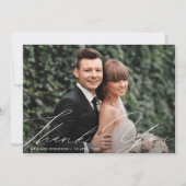 ユニーク感謝していレタリング結婚のカード サンキューカード (正面)