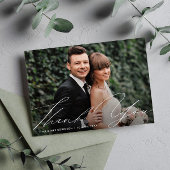 ユニーク感謝していレタリング結婚のカード サンキューカード