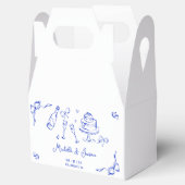 ユニーク手予測できな引き青いボウフランスの写真 フェイバーボックス (オープン)