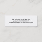 ユニーク手書きモダンスリムサイズ名刺 スキニー名刺 (裏面)