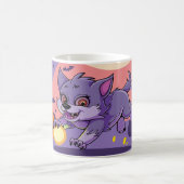 ユニーク抽象デザイン、ハロウィーン コーヒーマグカップ (中央)