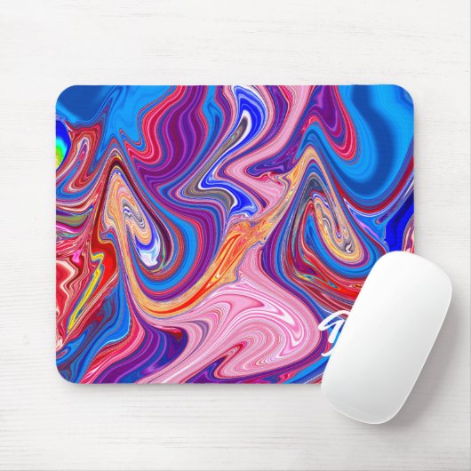 ユニーク抽象芸術カラフル大理石液体マウスパッド マウスパッド (マウス)
