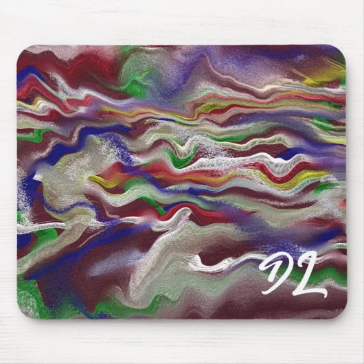 ユニーク抽象芸術カラフル大理石液体マウスパッド マウスパッド (正面)