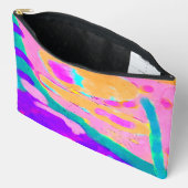 ユニーク抽象芸術デジ絵画タル アクセサリーポーチ (見開き)