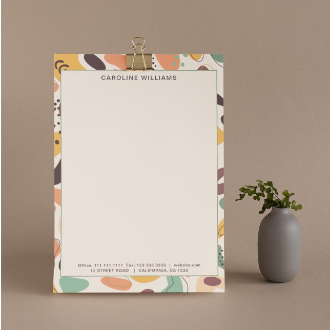 ユニーク抽象芸術パタカラフルーンのモノグラム名 レターヘッド (クリエイターアップロード済み)