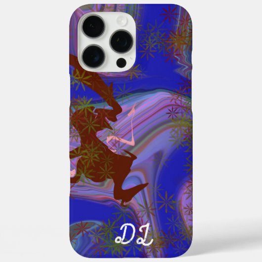 ユニーク抽象芸術マルリ液化油絵を描 Case-Mate iPhoneケース (裏面)