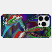 ユニーク抽象芸術マーレド液化&カラフル Case-Mate iPhoneケース (裏面 (横))