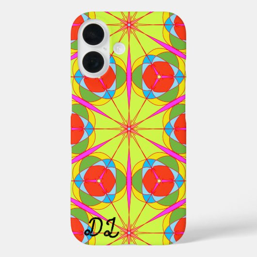 ユニーク抽象芸術マーレド液化&カラフル Case-Mate iPhoneケース (裏面)