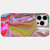 ユニーク抽象芸術マーレド液化&カラフル Case-Mate iPhoneケース (裏面 (横))