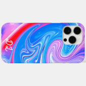 ユニーク抽象芸術マーレド液化&カラフル Case-Mate iPhoneケース (裏面 (横))