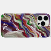 ユニーク抽象芸術マーレド液化&カラフル Case-Mate iPhoneケース (裏面 (横))