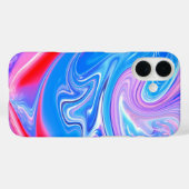 ユニーク抽象芸術マーレド液化&カラフル Case-Mate iPhoneケース (裏面 (横))