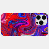 ユニーク抽象芸術マーレド液化&カラフル Case-Mate iPhoneケース (裏面 (横))