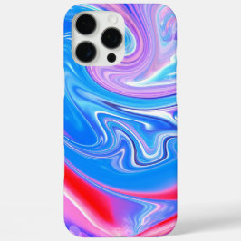 ユニーク抽象芸術マーレド液化&カラフル iPhone 16 PRO MAXケース