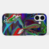 ユニーク抽象芸術マーレド液化&カラフル Case-Mate iPhoneケース (裏面 (横))