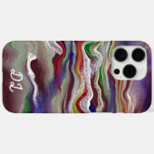 ユニーク抽象芸術マーレド液化&カラフル Case-Mate iPhoneケース (裏面 (横))