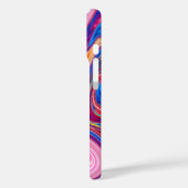 ユニーク抽象芸術マーレド液化&カラフル Case-Mate iPhoneケース (裏面 / 左)