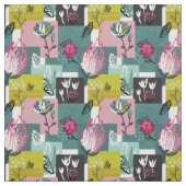 ユニーク抽象芸術ヴィンテージフローラ ファブリック (見本)