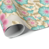 ユニーク抽象芸術日本の花アートパターン ラッピングペーパー (ロールコーナー)