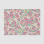 ユニーク抽象芸術日本の花アートパターン 薄葉紙 (正面)