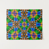 ユニーク抽象芸術花模様 タペストリー (正面(横))