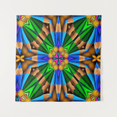 ユニーク抽象芸術花模様 タペストリー (正面(横))