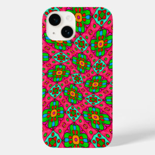 ユニーク抽象芸術花模様 Case-Mate iPhone 14ケース