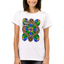 ユニーク抽象芸術花模様