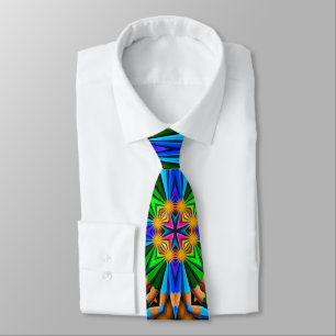 ユニーク抽象芸術花PatternNeckネクタイ ネクタイ