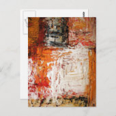 ユニーク抽象芸術表現者絵を描アート葉書 ポストカード (正面/裏面)