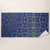 ユニーク抽象芸術 ビーチタオル (正面)
